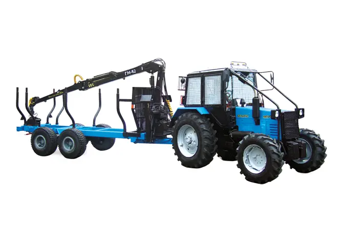 Лесная двухзвенная погрузочно-транспортная машина МПТ-461