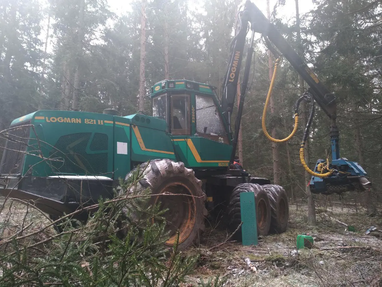 Диагностика привода рабочего оборудования харвестера Logman