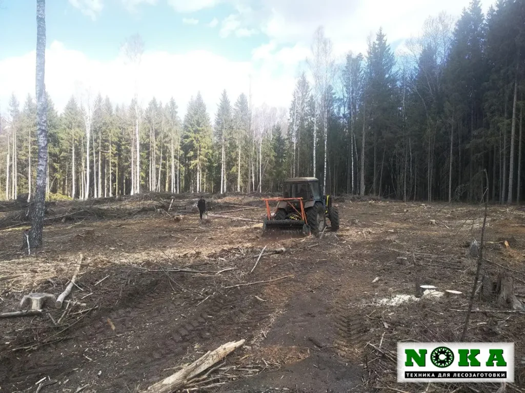 Подключение гидросистемы мульчера в г. Узда