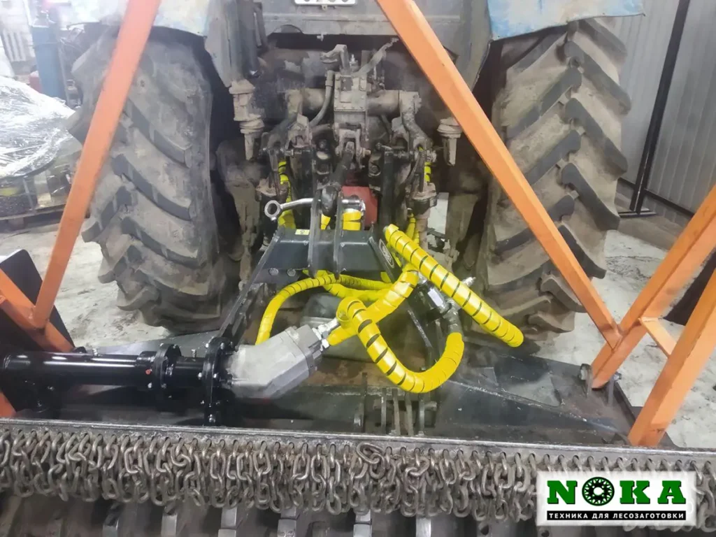 Подключение гидросистемы мульчера в г. Узда