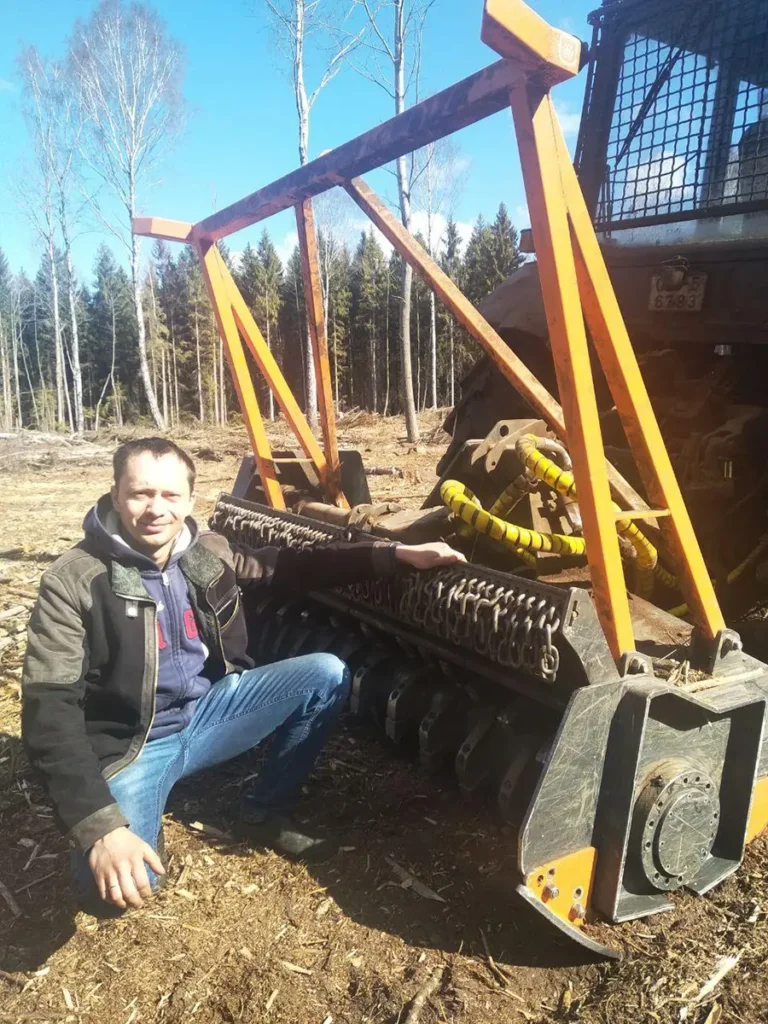 Подключение гидросистемы мульчера в г. Узда