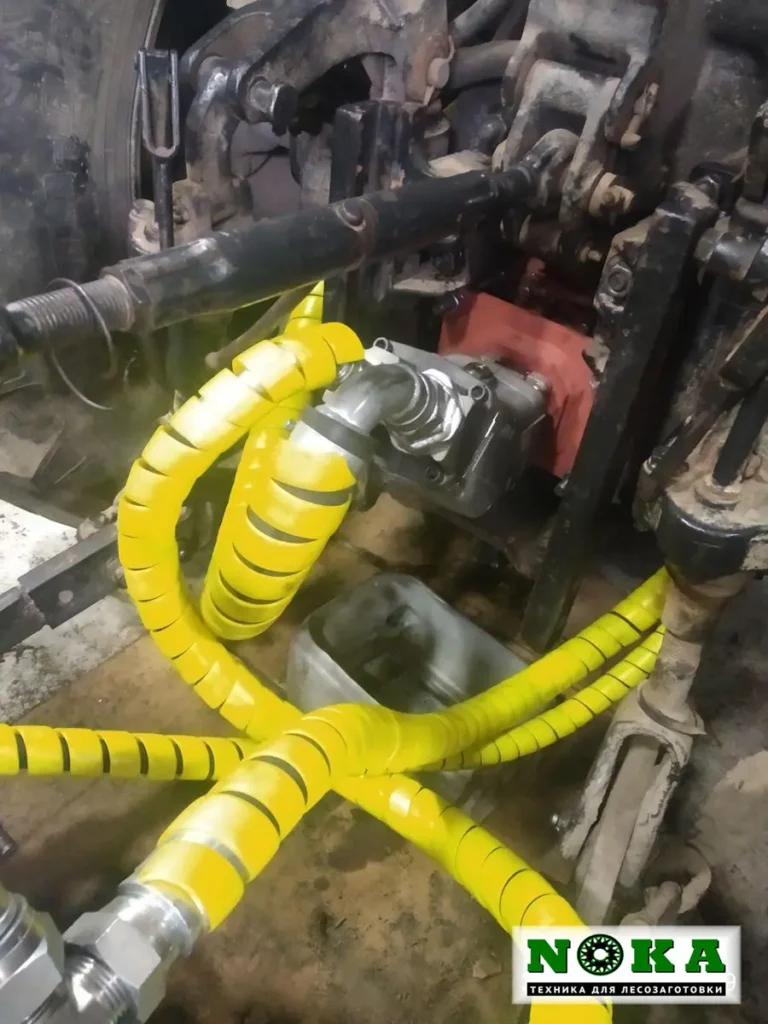 Подключение гидросистемы мульчера в г. Узда