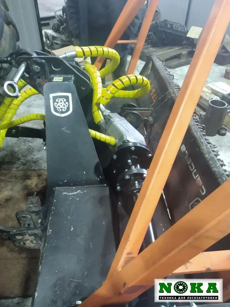 Подключение гидросистемы мульчера в г. Узда