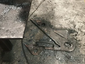 Ремонт проушины стрелы гидроманипулятора ОМТЛ-120