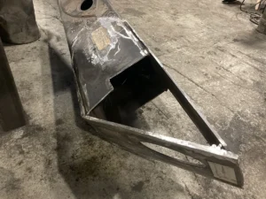 Ремонт проушины стрелы гидроманипулятора ОМТЛ-120