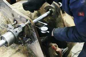 Восстановление проушин ковша экскаватора JSB-160