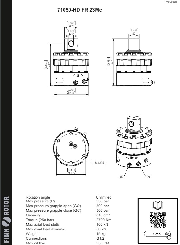 71050-HD Ротатор FR 23Mc